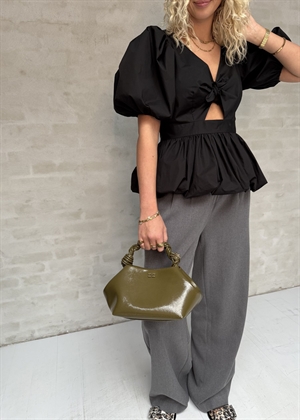 Marie puff sleeve bubble bluse Sort ROTATE By Birger Chrisensen 